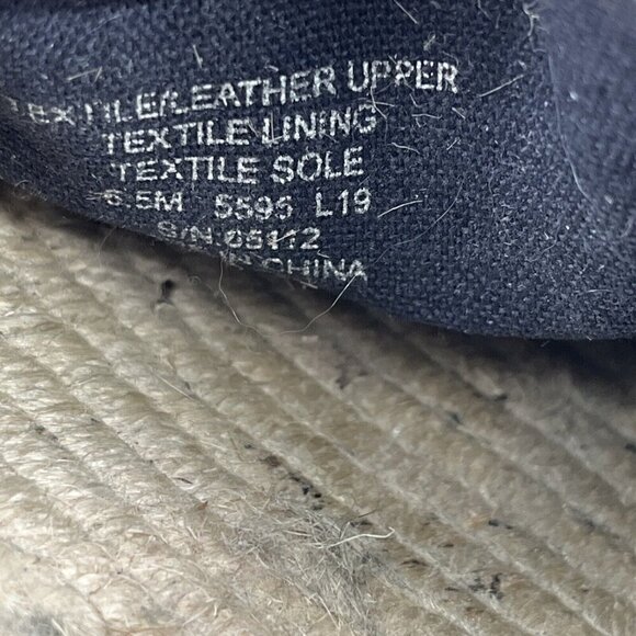 Tory Burch NAVY TEA ROSE Classic Dot FLAT ESPADRILLE Slip On Size 6.5 - Picture 8 of 12